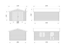 Garáž Roger 19,0 m2 s křídlovými dveřmi (3)