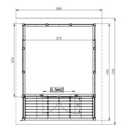 Zahradní domek HEROLD A3333 Premium s terasou (10,6 + 3,5 m2) (3)