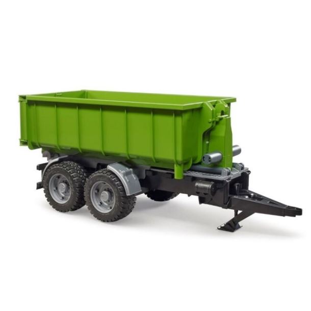 BRUDER - Zelený vůz se sklápějícím kontejnerem
