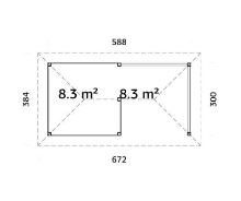 Pergola Bianca 16,6 m2  (Set 110) (4)