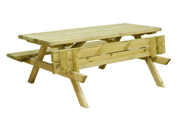 Impregnovaný piknikový stůl malý 150x132x73,5 cm