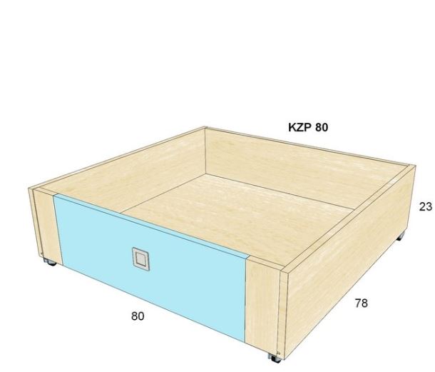 Zásuvka pod postel KZP80