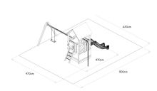 Monkey Flexi věž se střechou 150 TH1 - červená střecha (2)