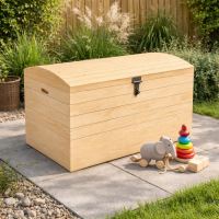 Dřevěná truhla na hračky Herold 80x45x51 cm