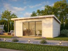 Zahradní domek LEA 19,4 m2 s posuvnými dveřmi Zahradní domek LEA 19,4 m2 s posuvnými dveřmi