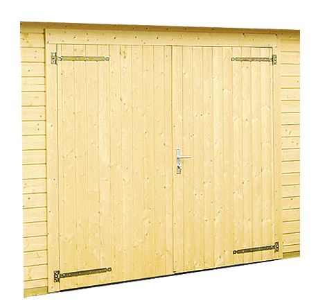 Garážová vrata dřevěná 225x194 cm