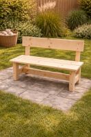 Dětská dřevěná lavice s opěradlem Dáša