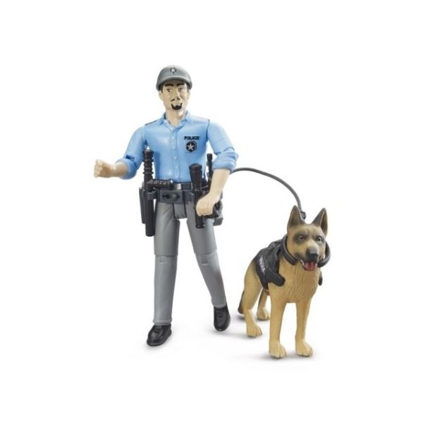 BRUDER - Figurka Policista se psem