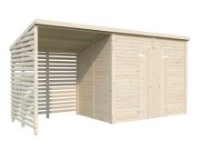 Zahradní domek s dřevníkem Leif 4,5 + 2,9  m2 (8)