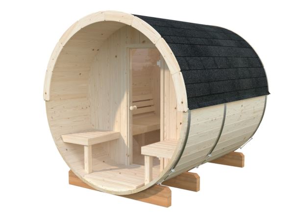 Barelová sauna Anita 1,3 + 0,7 m2 (bez kamen)