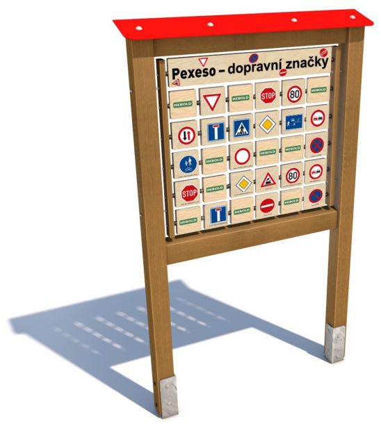 Monkeys Edukační panel Pexeso - Dopravní značky