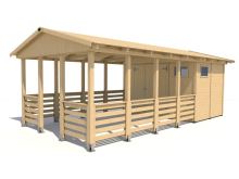 Zahradní altán Herold A3366 BX (7,2 + 13,9 m2) (1)