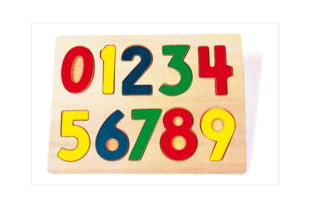Puzzle dřevěné čísla
