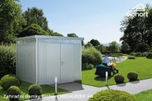 Biohort Zahradní domek HIGHLINE® H4, tmavě šedá metalíza