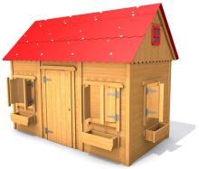 Monkey dětský domek - Henrieta - Červená