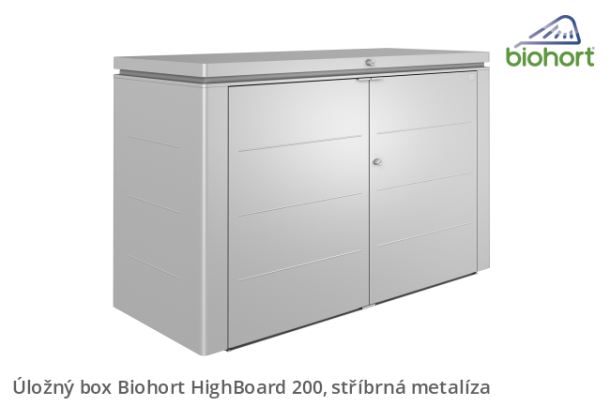 Biohort Úložný box HighBoard 200, stříbrná metalíza