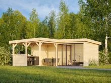 Zahradní domek Lenna 24,9  m2 s posuvnými dveřmi (Set 409)