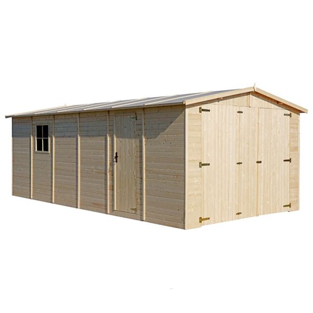 Dřevěná garáž 600 x 300 cm