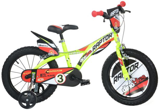 Dino bikes 614 Raptor žlutá 14" 2017 dětské kolo
