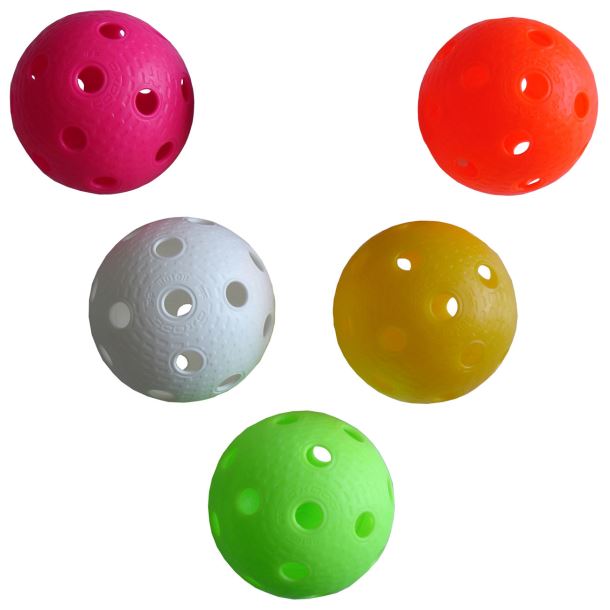 ACRA Florbalový míček certifikovaný Rotor -barevný
