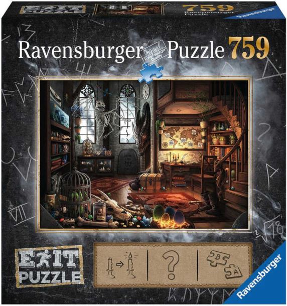 RAVENSBURGER Hra puzzle únikové Dračí laboratoř 759 dílků 70x50cm skládačka 2v1