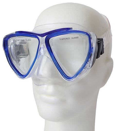 BROTHER Potápěčské brýle maska Coral Junior tvrzené sklo modré P59959