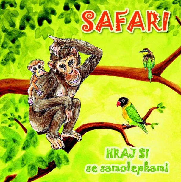 AKIM Hraj si se samolepkami Zvířátka Safari