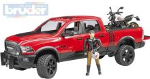 BRUDER 02502 Auto RAM set s motoycklem Scrambler Ducati Desert a figurkou BRUDER 02502 Auto RAM set s motoycklem Scrambler Ducati Desert a figurkou
