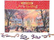 PUZZLE Merry Christmas Zasněžená ulice 75x50cm 468 dílků skládačka v krabici PUZZLE Merry Christmas Zasněžená ulice 75x50cm 468 dílků skládačka v krabici