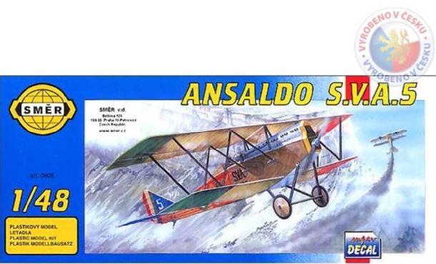 SMĚR Model letadlo Ansaldo SVA 5 1:48 (stavebnice letadla)