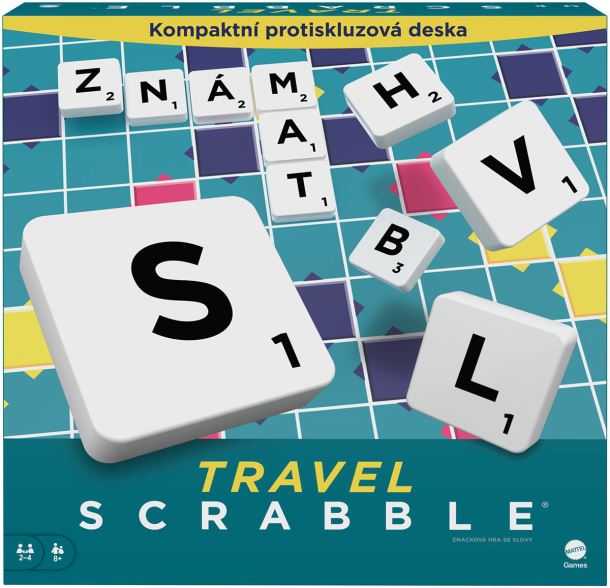 MATTEL HRA Scrabble cestovní CZ