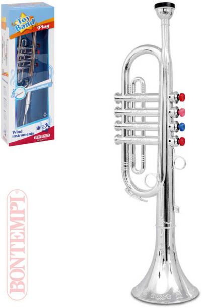 BONTEMPI Trumpeta stříbrná dětská 4 klapky plast