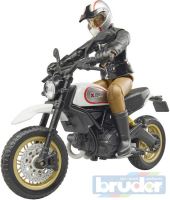 BRUDER 63051 Set motocykl Ducati Desert Racer s figurkou řidiče plast BRUDER 63051 Set motocykl Ducati Desert Racer s figurkou řidiče plast