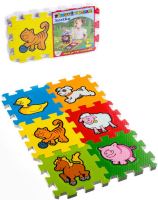Měkké bloky Zvířátka 6ks pěnový koberec baby vkládací puzzle podložka na zem Moje první zvířátka Měkké bloky Zvířátka 6ks pěnový koberec baby vkládací puzzle podložka na zem Moje první zvířátka