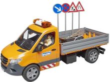 BRUDER 02677 Auto Mercedes Benz Sprinter silničáři s doplňky na baterie Světlo Zvuk BRUDER 02677 Auto Mercedes Benz Sprinter silničáři s doplňky na baterie Světlo Zvuk