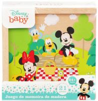 DŘEVO Hra Domino Mickey Mouse 21 dílků v krabičce DŘEVO Hra Domino Mickey Mouse 21 dílků v krabičce