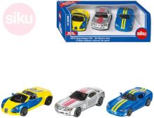 SIKU Super sportovní auto kovové set 3ks v krabici SIKU Super sportovní auto kovové set 3ks v krabici