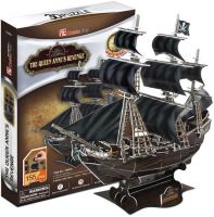 CUBICFUN Puzzle pirátská loď Queen Anne´s Revenge 3D model 155 dílků CUBICFUN Puzzle pirátská loď Queen Anne´s Revenge 3D model 155 dílků