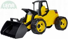 LENA Nakladač funkční Giga Trucks žluto-černé odrážedlo 75cm na písek v krabici LENA Nakladač funkční Giga Trucks žluto-černé odrážedlo 75cm na písek v krabici