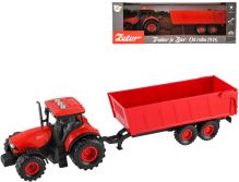 Traktor Zetor červený set s valníkem na setrvačník na baterie Světlo Zvuk Traktor Zetor červený set s valníkem na setrvačník na baterie Světlo Zvuk