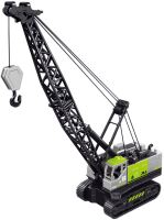 Jeřáb pásový stavební 20cm pracovní stroj šedý plastový Jeřáb pásový stavební 20cm pracovní stroj šedý plastový