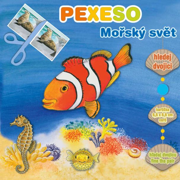 AKIM Hra pexeso maxi Mořský svět 6,5cm
